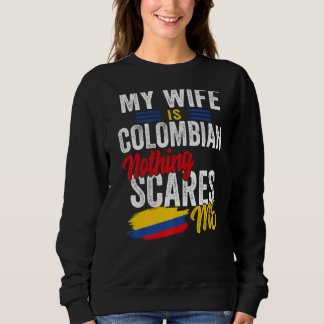 Sweatshirt Mon épouse est Colombienne Colombie Patrimoine Rac