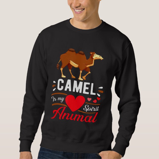 Sweatshirt Mon Esprit Animal Aimer Cute Camel Kid Tee (Devant)