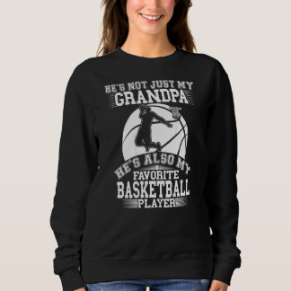 Sweatshirt Mon Grand-Père Est Mon Joueur De Basket-Ball Favor