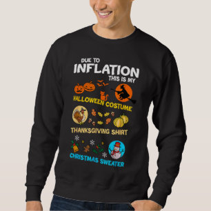 Sweatshirt Mon Halloween Éffrayant, Thanksgiving, Mauvais Noë