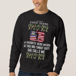 Sweatshirt Mon Héros Favori Porte Des Bottes De Combat Fière