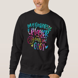 Sweatshirt Mon Joueur favori m'appelle Gigi Basketball Mère