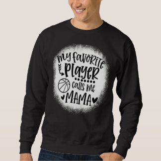 Sweatshirt Mon Joueur Favori M'Appelle Mama Basketball Jeu D