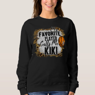 Sweatshirt Mon Joueur préféré m'appelle mère de basket-ball K