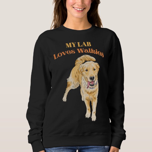Sweatshirt Mon Lab Adore Les Marches Animaux Labrador Chien P (Devant)