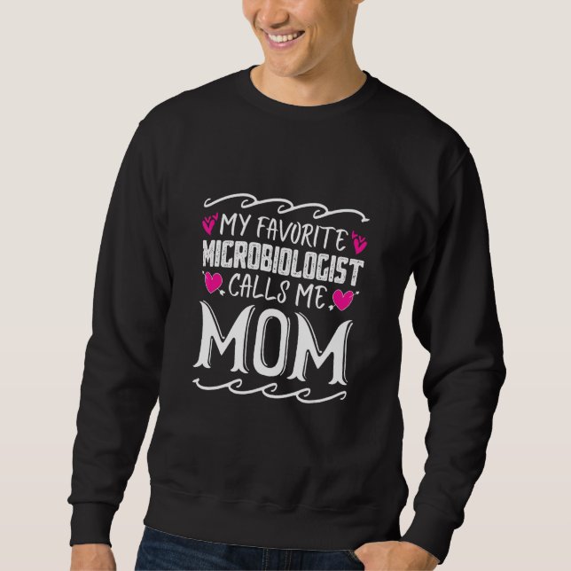 Sweatshirt Mon Microbiologiste Favori M'Appelle Maman Moth Dr (Devant)