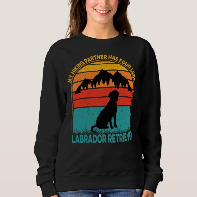 Sweatshirt Mon Partenaire Randonnée A Quatre Jambes Labradora (Devant)