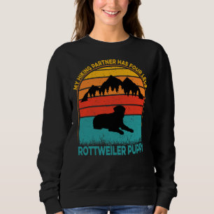 Sweatshirt Mon Partenaire Randonnée A Quatre Jambes Rottweile