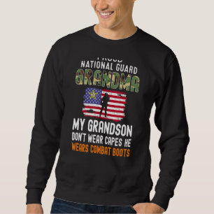 Sweatshirt Mon petit-fils porte des bottes de combat fière gu