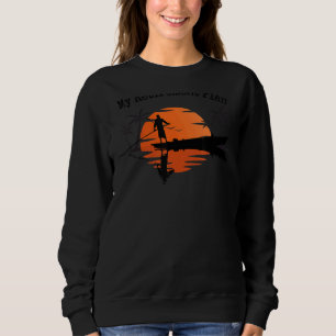 Sweatshirt Mon plan de retraite Réflexion du lac Sunset