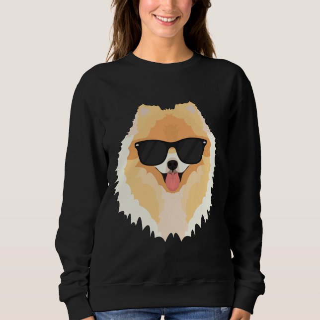 Sweatshirt Mon Poméranien Est Le Plus Coolé (Devant)
