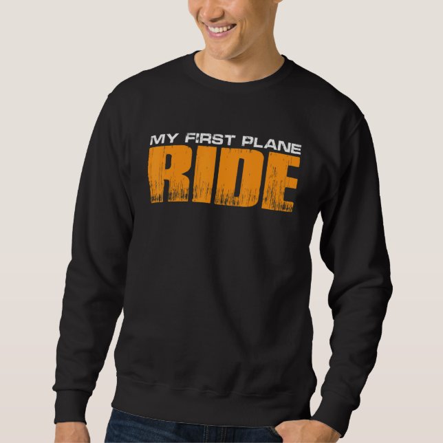 Sweatshirt Mon premier vol en avion      (Devant)