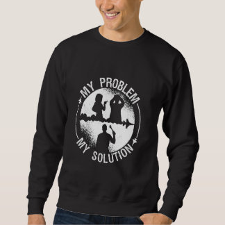 Sweatshirt Mon problème Mon Pictogramme Papa Maman Avion Avio