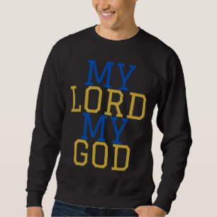 Sweatshirt Mon Seigneur Mon Dieu Biblique Hommes