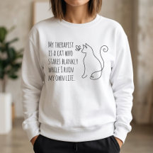Mon Thérapeute Est Un Chat Drôle Minimaliste Amate