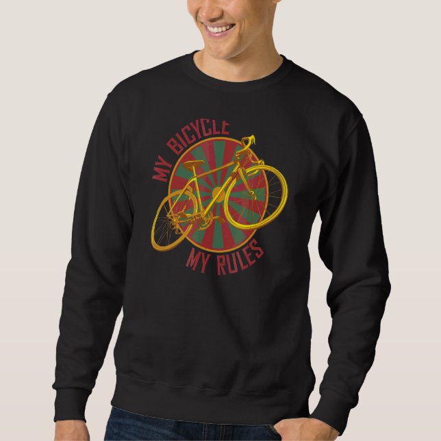 Sweatshirt Mon Vélo Mes Règles Vélo Équitation Vélo (Devant)