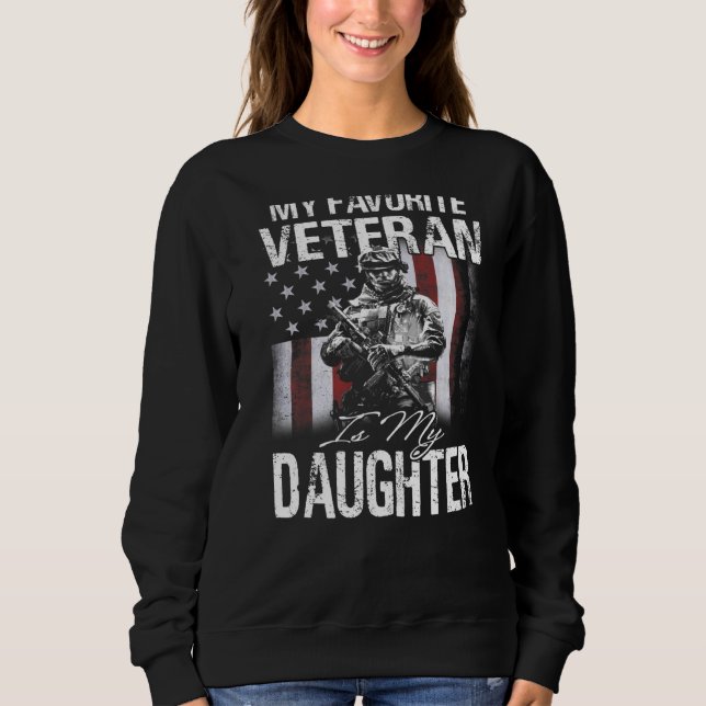 Sweatshirt Mon Vétérinaire Préféré Est Mon Drapeau De Fille U (Devant)