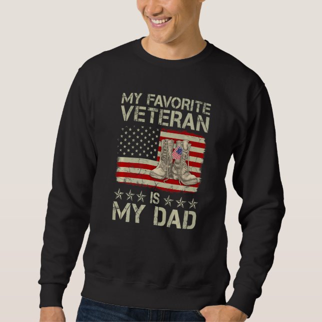 Sweatshirt Mon Vétérinaire Préféré Est Mon Père Bottes De Com (Devant)
