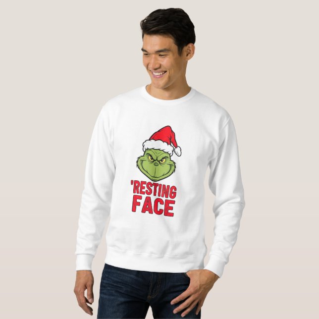 Sweatshirt Mon visage est en vacances.  (Devant entier)