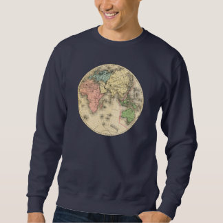 Sweatshirt Monde Carte Globe rétro vintage