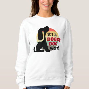 Sweatshirt Monde Chien Chien Vintage Patte