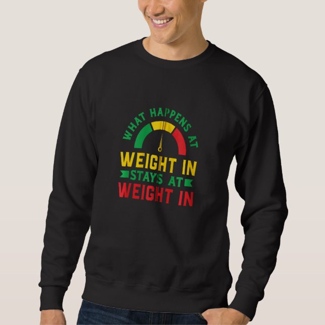 Sweatshirt Monde Drôle De Perte De Poids Chauffant Watcher Pe (Devant)