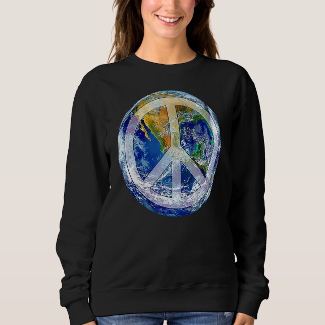 Sweatshirt Monde Paix Conscient Humanité Amour & Kindness Ore (Devant)