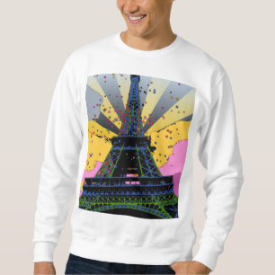 Sweatshirt Monde psychédélique : Tour Eiffel, Paris France