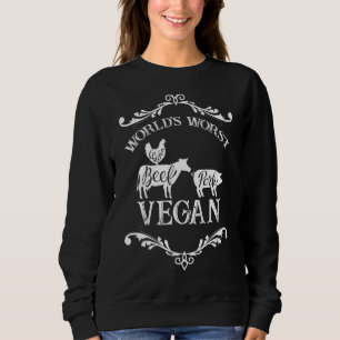 Sweatshirt Mondes le pire Vegan I Carnivore I Anti Vegan