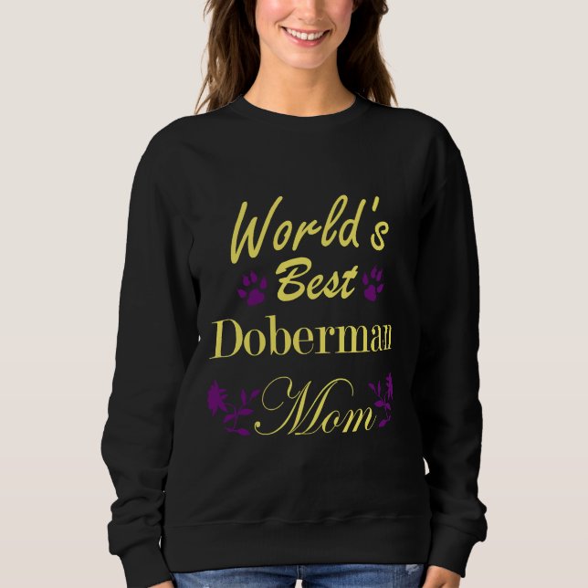 Sweatshirt Mondes meilleur Doberman Maman 94 (Devant)