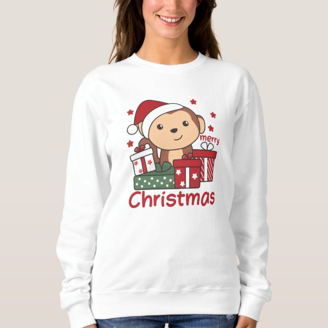 Sweatshirt Monkey Christma (Devant)