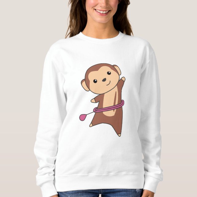 Sweatshirt Monkey Hullern Danser Danser Sport Pneus Huller (Devant)