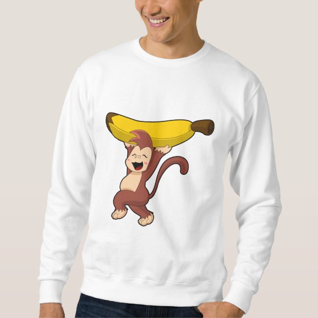 Sweatshirt Monkey with Banana (Devant)
