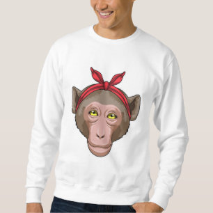 Sweatshirt Monkey with Bandana