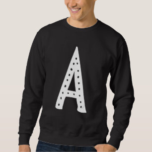Sweatshirt Monogramme de la lettre majuscule A Alphabet Initi