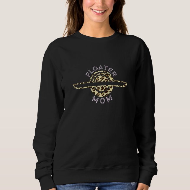 Sweatshirt Monoroue électrique à motif léopard pour maman (Devant)