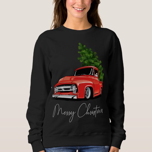 Sweatshirt Monster Red Truck Noël Arbre Noël (Devant)