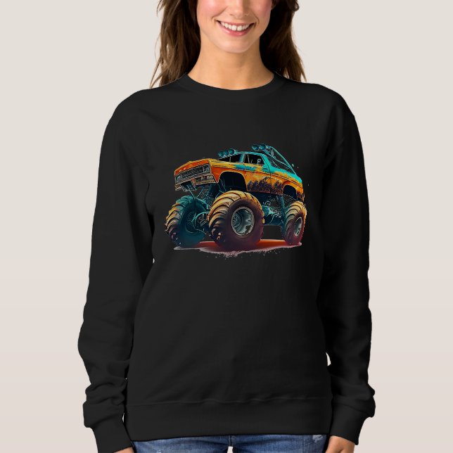 Sweatshirt Monster Truck Big Style Truck  1 (Devant)