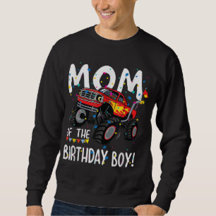 Sweatshirt Monster Truck Party Maman de Birthday Boy Cadeau