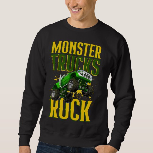 Sweatshirt Monster Trucks Are My Jam Monster Trucks  2 (Devant)