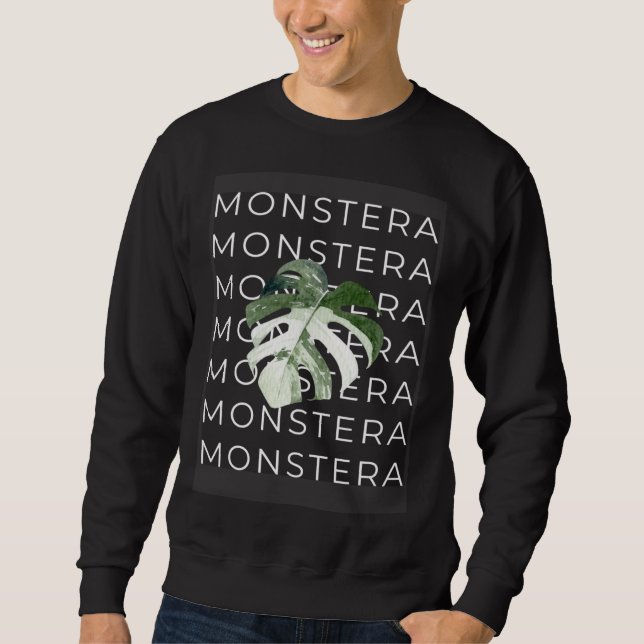 Sweatshirt Monstera Houseplant (Devant)
