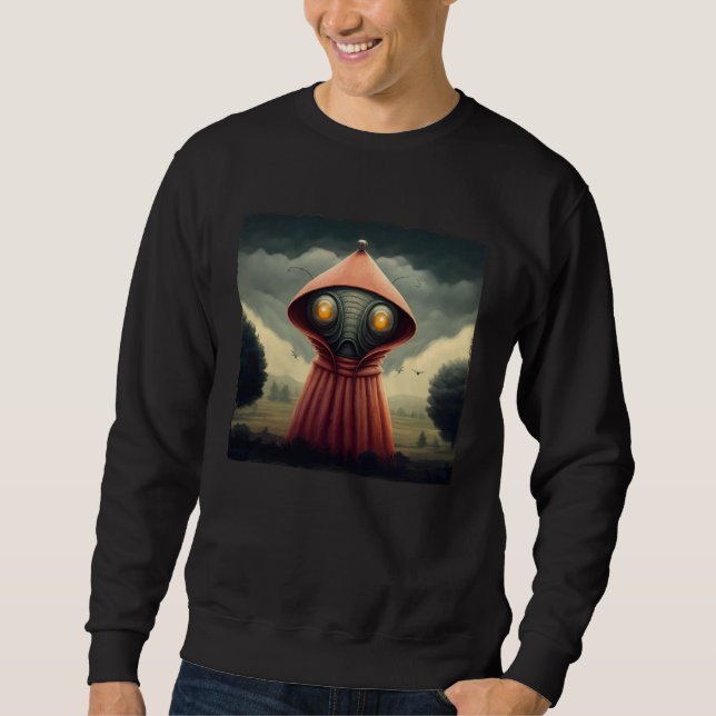 Sweatshirt Monstre de Flatwoods Braxie 1952 Alien Cryptide Ef (Devant)