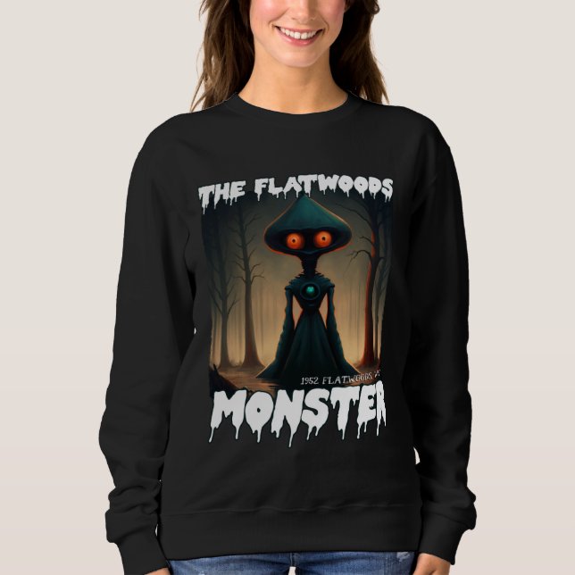 Sweatshirt Monstre de Flatwoods Braxie 1952 Alien Cryptide Ef (Devant)