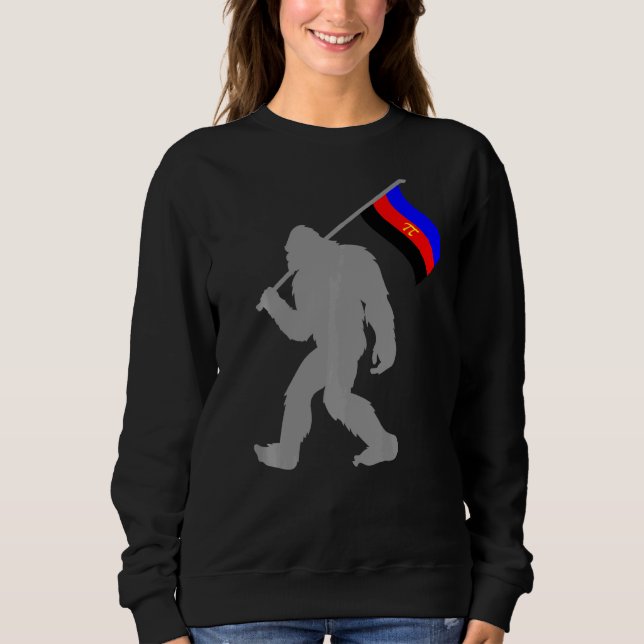 Sweatshirt Monstre Drapeau De Fierté Polyamoral Sur Polyamora (Devant)