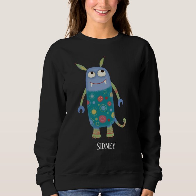 Sweatshirt Monstres amusants Personnalisé (Devant)