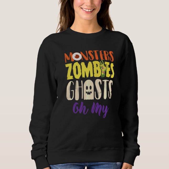 Sweatshirt Monstres Zombies Fantômes (Devant)