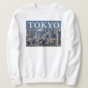 Sweatshirt Mont Fuji Skyline du quartier de Shinjuku Tokyo