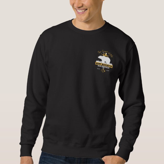 Sweatshirt Mont Washington New Hampshire - Montagnes Blanches (Devant)