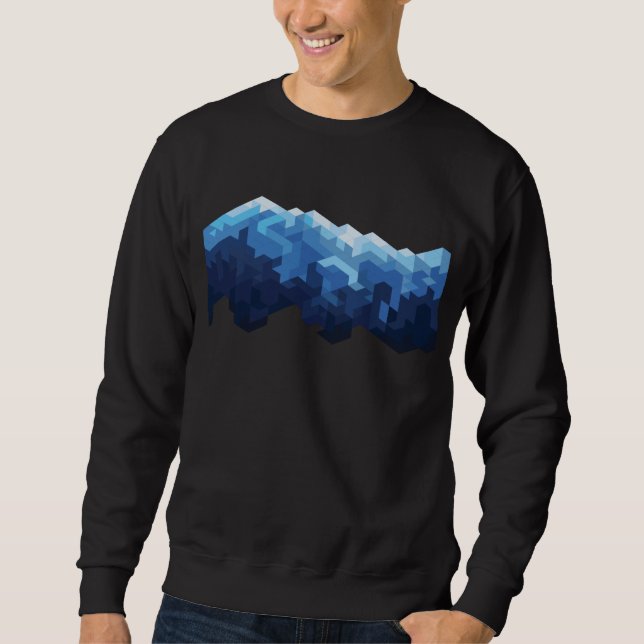 Sweatshirt Montagne des neiges (Devant)