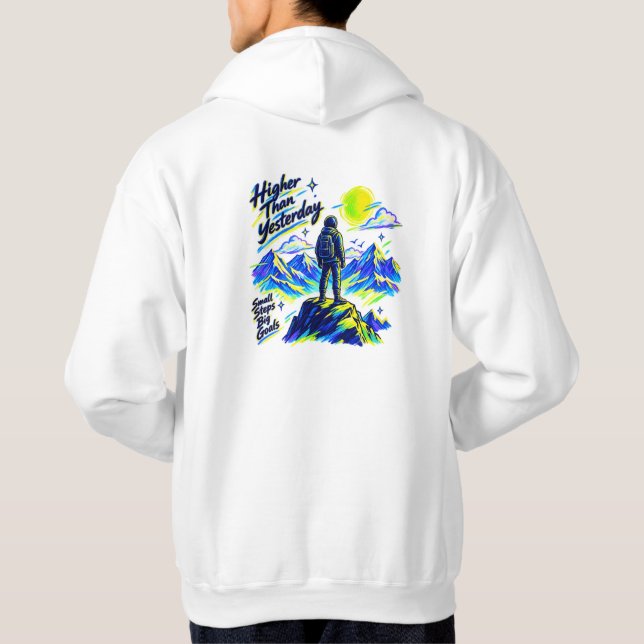 Sweatshirt Montagne Plus Haut Qu'hier (Dos)